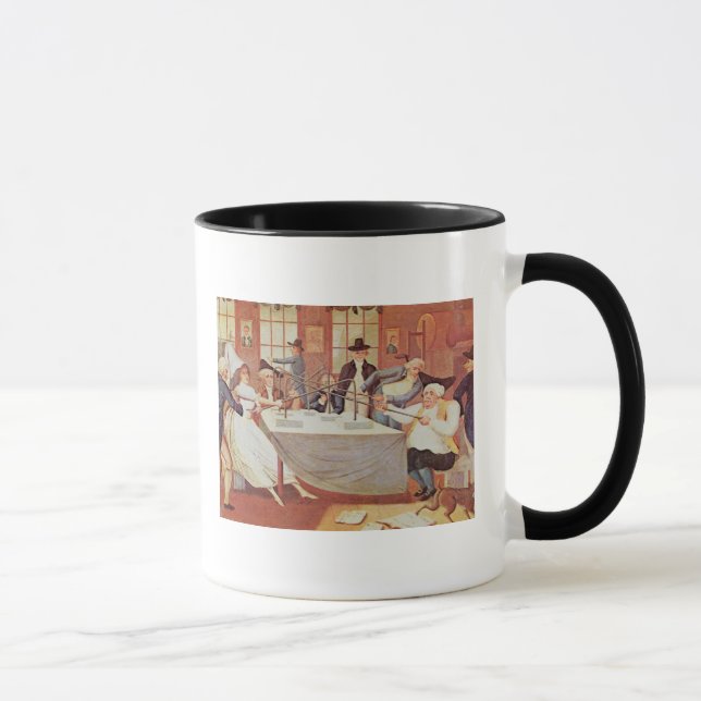 Caneca As experiências de Benjamin Franklin com (Direita)