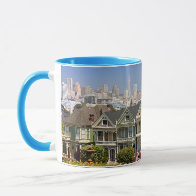 Caneca As famosas Painted Ladies de São Francisco (Esquerda)