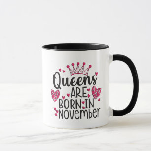 Caneca As Filas Estão Nasceres Em Novembro