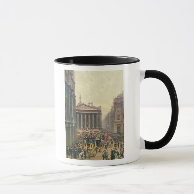 Caneca As horas de ponta pela troca real da rainha (Direita)