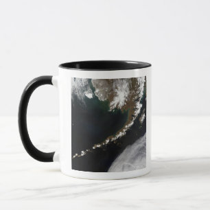 Caneca As ilhas Aleutas e a península do Alasca
