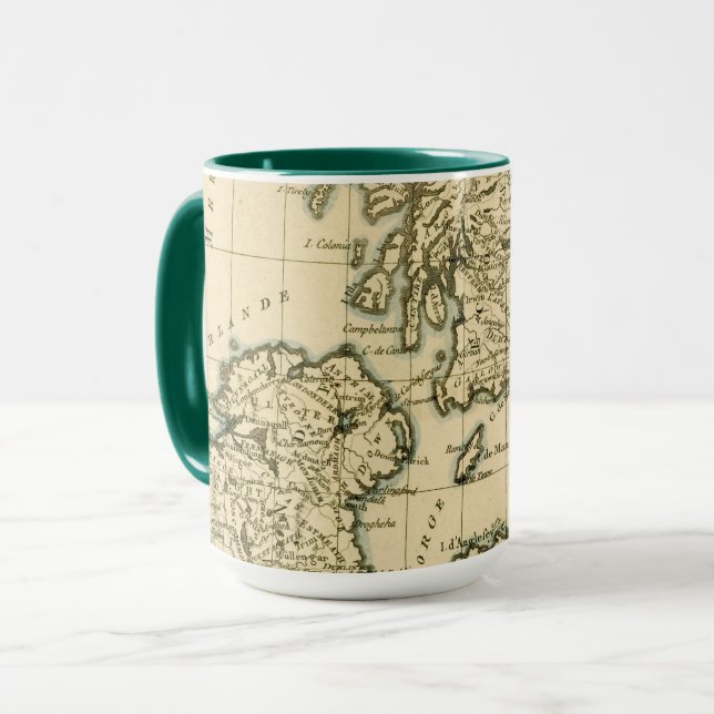 Caneca As ilhas britânicas (Frente Esquerda)