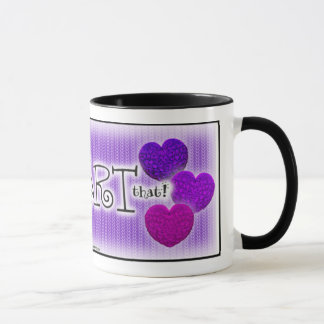 Caneca As máscaras do roxo que fazem malha "obtiveram ao