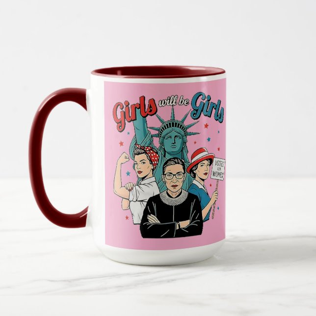 Caneca As meninas serão meninas (Esquerda)