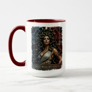 Caneca As Meninas Serão Meninas Arte Feminista da Deusa M