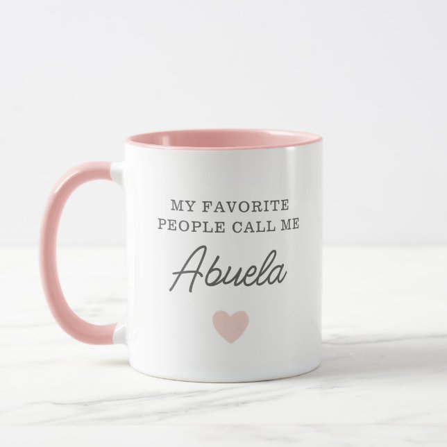 Caneca As Minhas Pessoas Favoritas Chamam-Me Abuela Scrip (Esquerda)