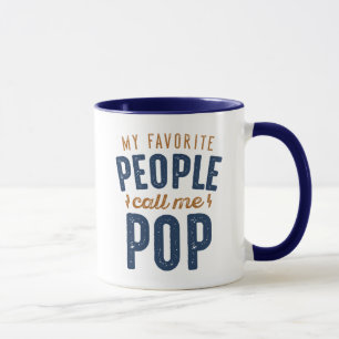 Caneca As minhas Pessoas favoritas chamam-me Pop