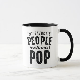 Caneca As minhas Pessoas favoritas chamam-me Pop