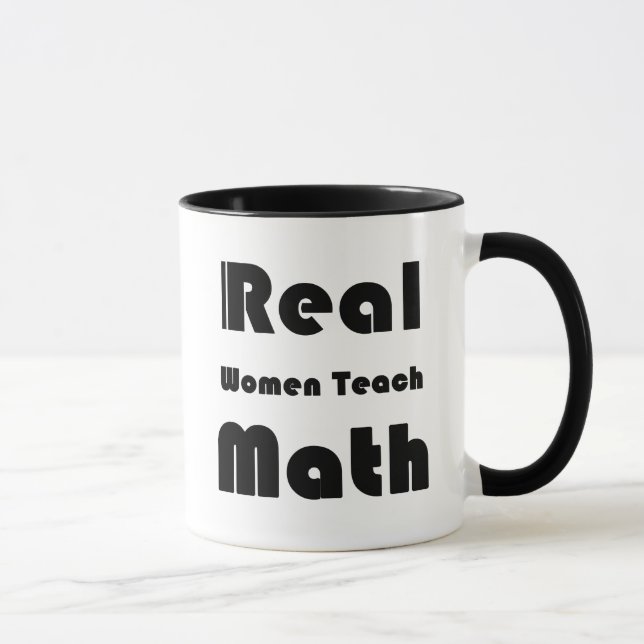 Caneca As mulheres reais ensinam a matemática (Direita)