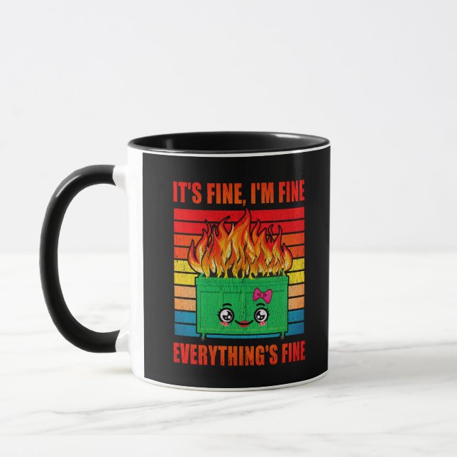 Caneca As mulheres, tudo está bem jogado em fogo (Esquerda)