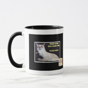 Caneca As músicas devem ter um limite de peso.