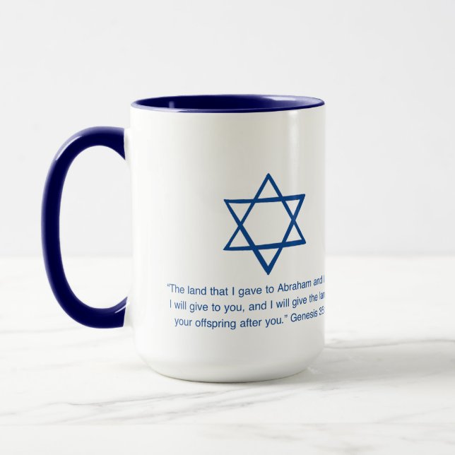Caneca As promessas de Hashem! (Esquerda)