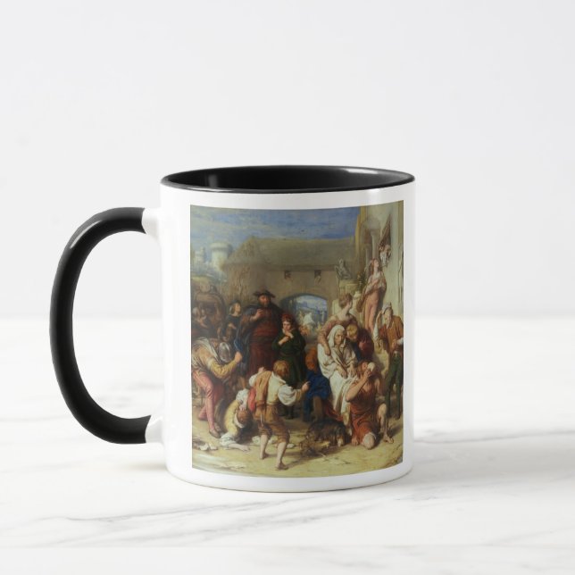 Caneca As sete idades do homem, 1835-8 (óleo) (Esquerda)