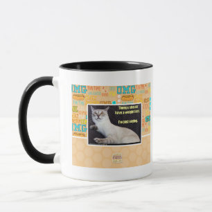 Caneca As tangas devem ter um limite do peso