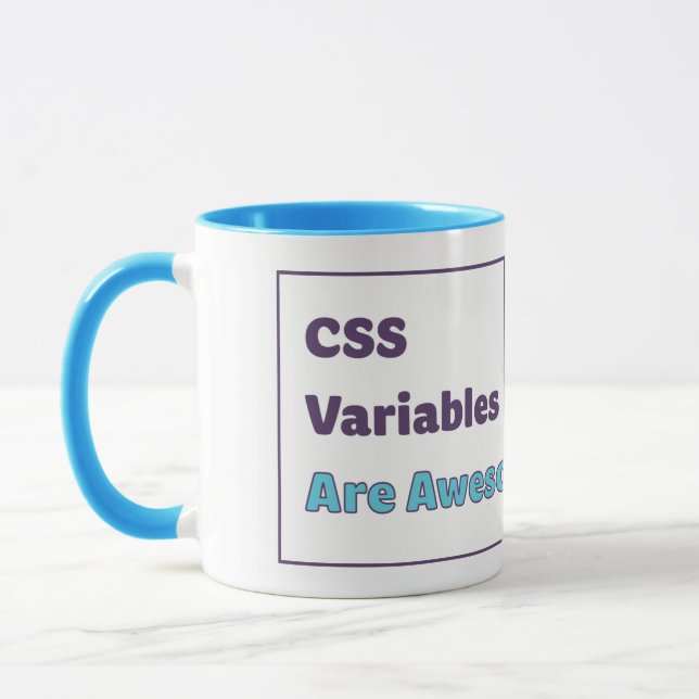 Caneca As variáveis do CSS são impressionantes (Esquerda)