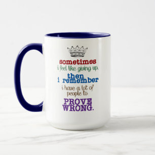 Caneca às vezes eu estou com vontade de desistir