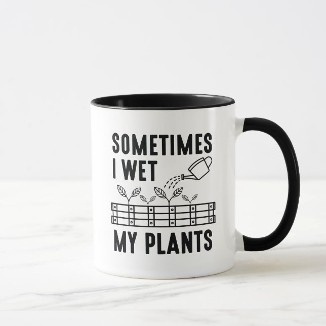 Caneca Às Vezes Molhei As Plantas (Direita)