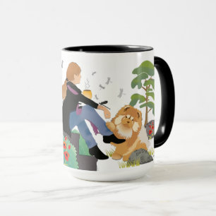 Caneca ÀS VEZES SENTO-ME E PENSO EM Chow - escolha o est
