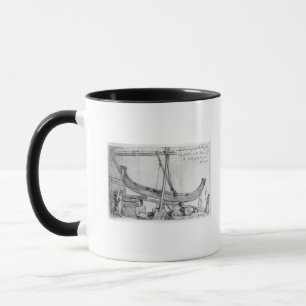 Caneca As vigas moventes do ferro usadas constroem o