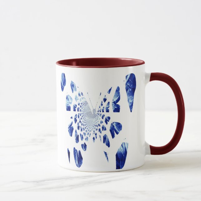 Caneca Asas de Borboleta Azul (Direita)