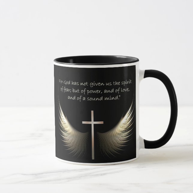 Caneca Asas do Espírito Santo com verso da cruz e da (Direita)