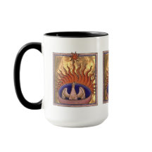 Ascensão de pássaros Phoenix das chamas