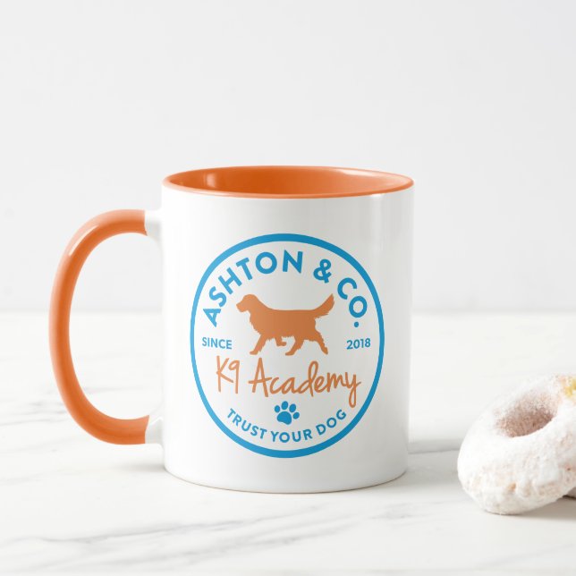 Caneca Ashton & Co. K9 Academy 11 oz. 2c. Circle Logo  (Com Donut)
