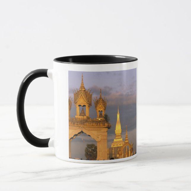 Caneca Ásia, Laos, Vientiane. Templo That Luang. (Esquerda)