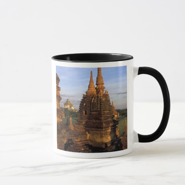 Caneca Ásia, Mianmar, Bagan. Templos antigos e (Direita)