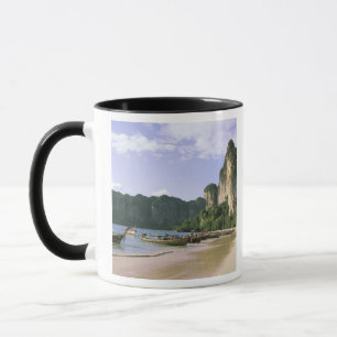 Caneca Ásia, Tailândia, Krabi. Praia de West Railay, long