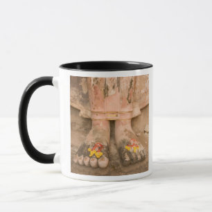 Caneca Ásia Tailândia, Sukhothai, pés de Buda e