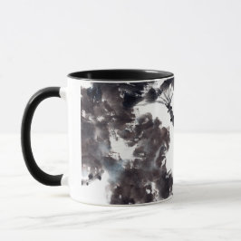 Caneca Asiatische Kunst mit Lotusblätter Motiv