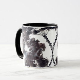Caneca Asiatische Kunst mit Lotusblätter Motiv