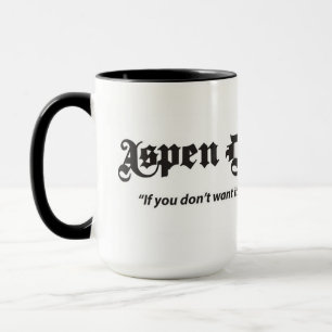 Caneca Aspen Notícias Diárias 15 Oz. Lâmpada branca com a