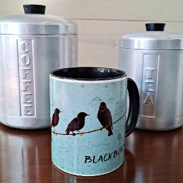 Caneca Assassinato de Crows Silhouette Mistério Lover