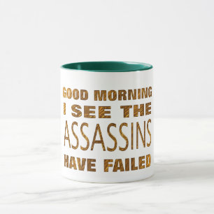 Caneca Assassinos Engraçados Falharam Mug Meme Gift Mug