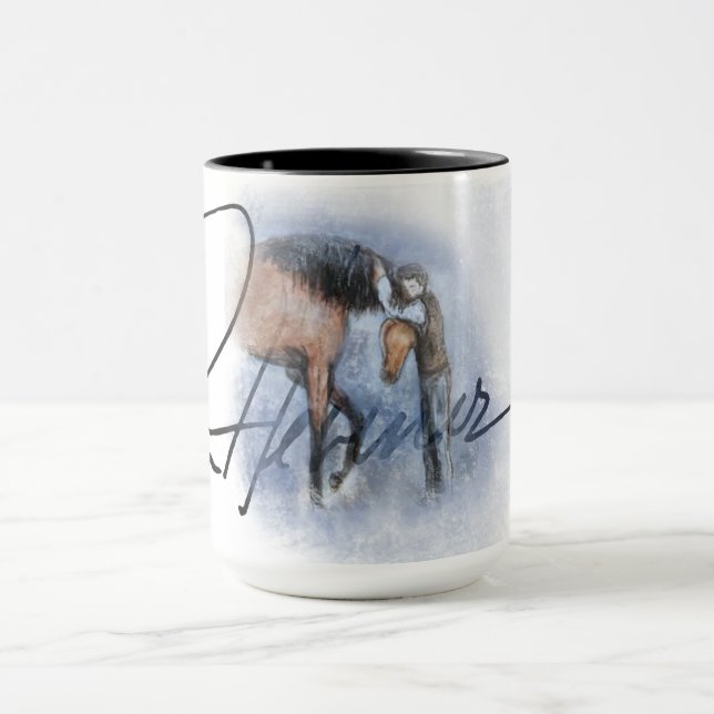Caneca Assinatura de Ron Hevener "Fate of the Stallion" (Centro)