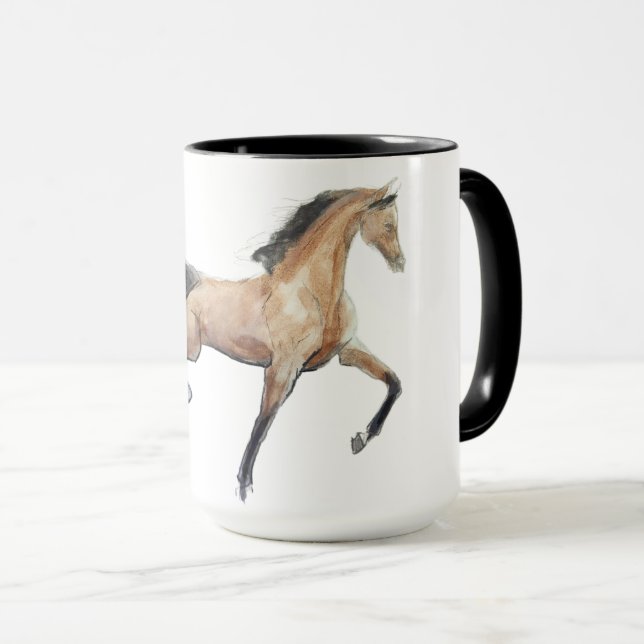 Caneca Assinatura de Ron Hevener "Fate of the Stallion" (Frente Esquerda)