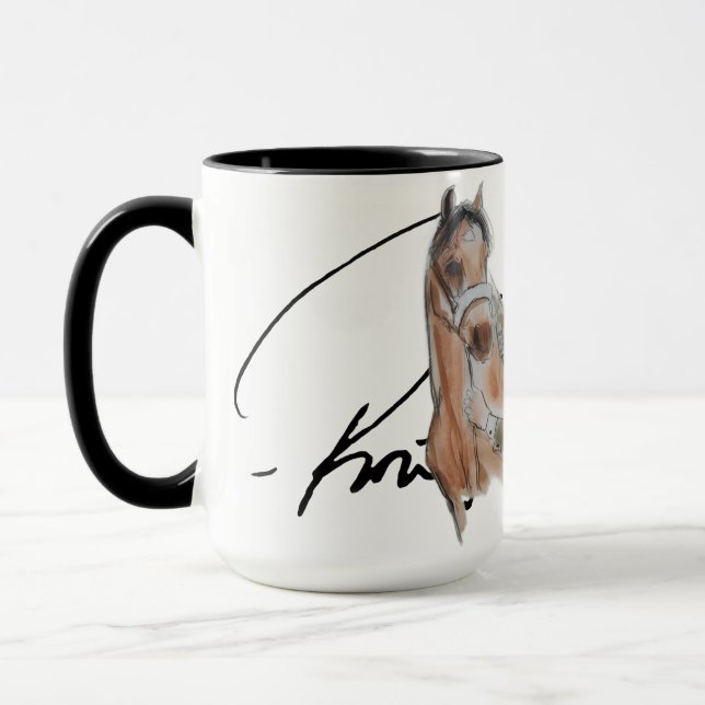 Caneca Assinatura de Ron Hevener "Fate of the Stallion" (Esquerda)