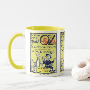 Caneca Assistente de Vintagem de Oz Book Cobrir Art, Pági