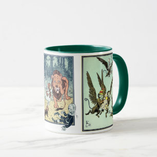 Caneca Assistente de Vintagem dos Caracteres do Livro de 