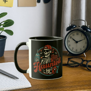 Caneca Assombrado Por 67 Meme Divertido De Halloween Seis