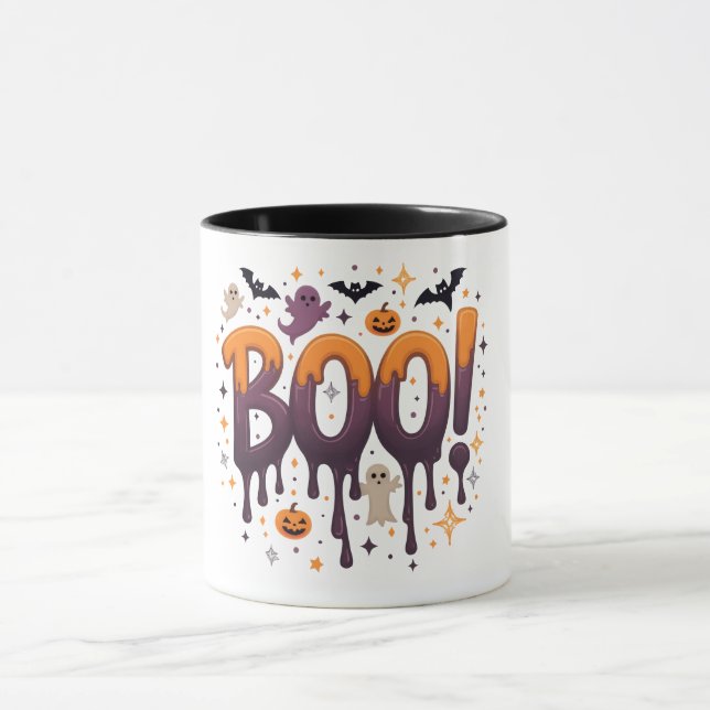 Caneca Assustadora de Halloween – Design Divertido (Centro)