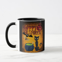 Caneca Assustadora de Halloween Feliz