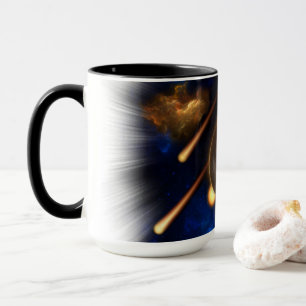 Caneca Asteroide Apocalypse Fractal Art Spacescape