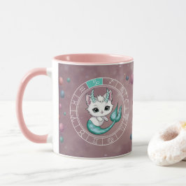 Caneca Astrologia do Planeta de Rodas Cute do Capricórnio