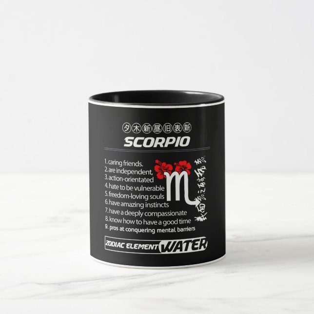 Caneca Astrologia/ Símbolo Zodíaco//Escorpião (Centro)