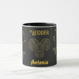 Caneca Astrologisches Sternzeichen Widder -