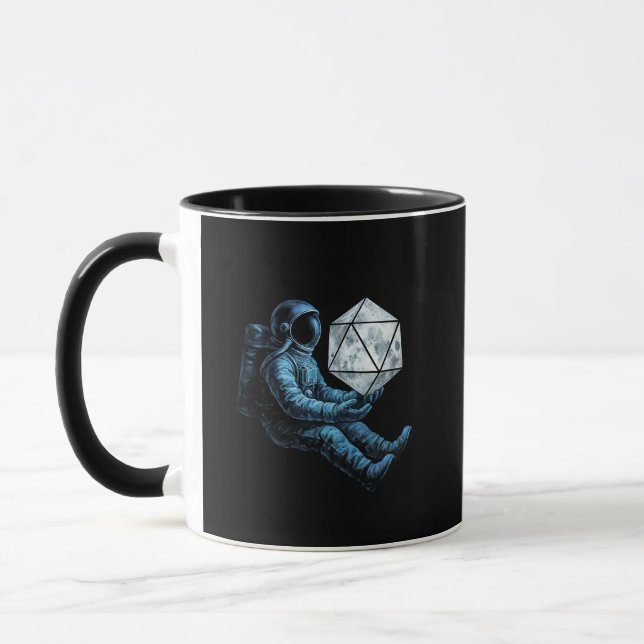 Caneca Astronauta com Dados da Lua (Esquerda)