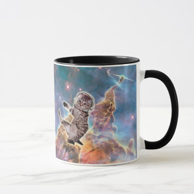 Caneca Astronauta de gato gordo (Direita)